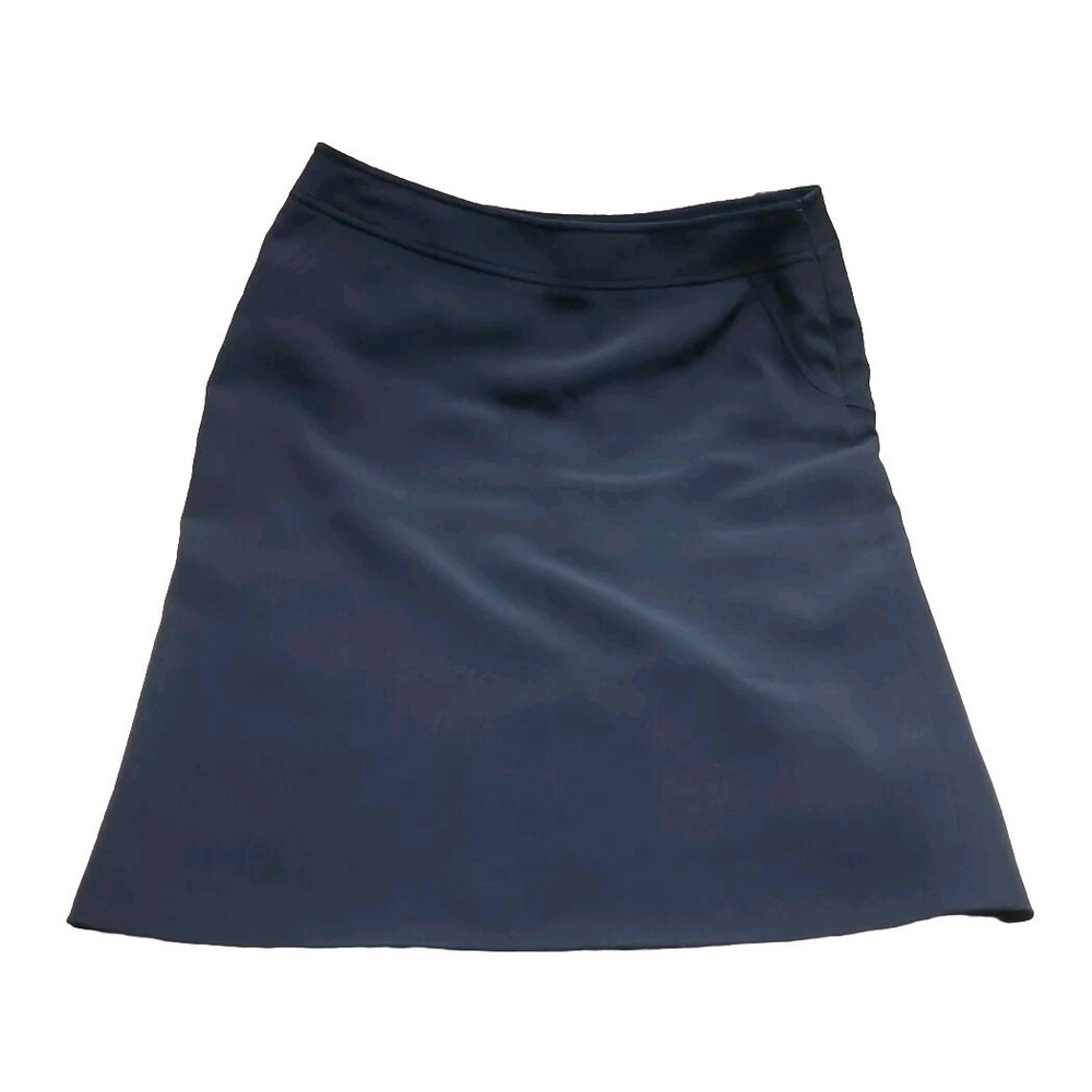 Jaeger Skirt Navy Pencil Knee-length Sz US 12, UK 14, Acetate Lined